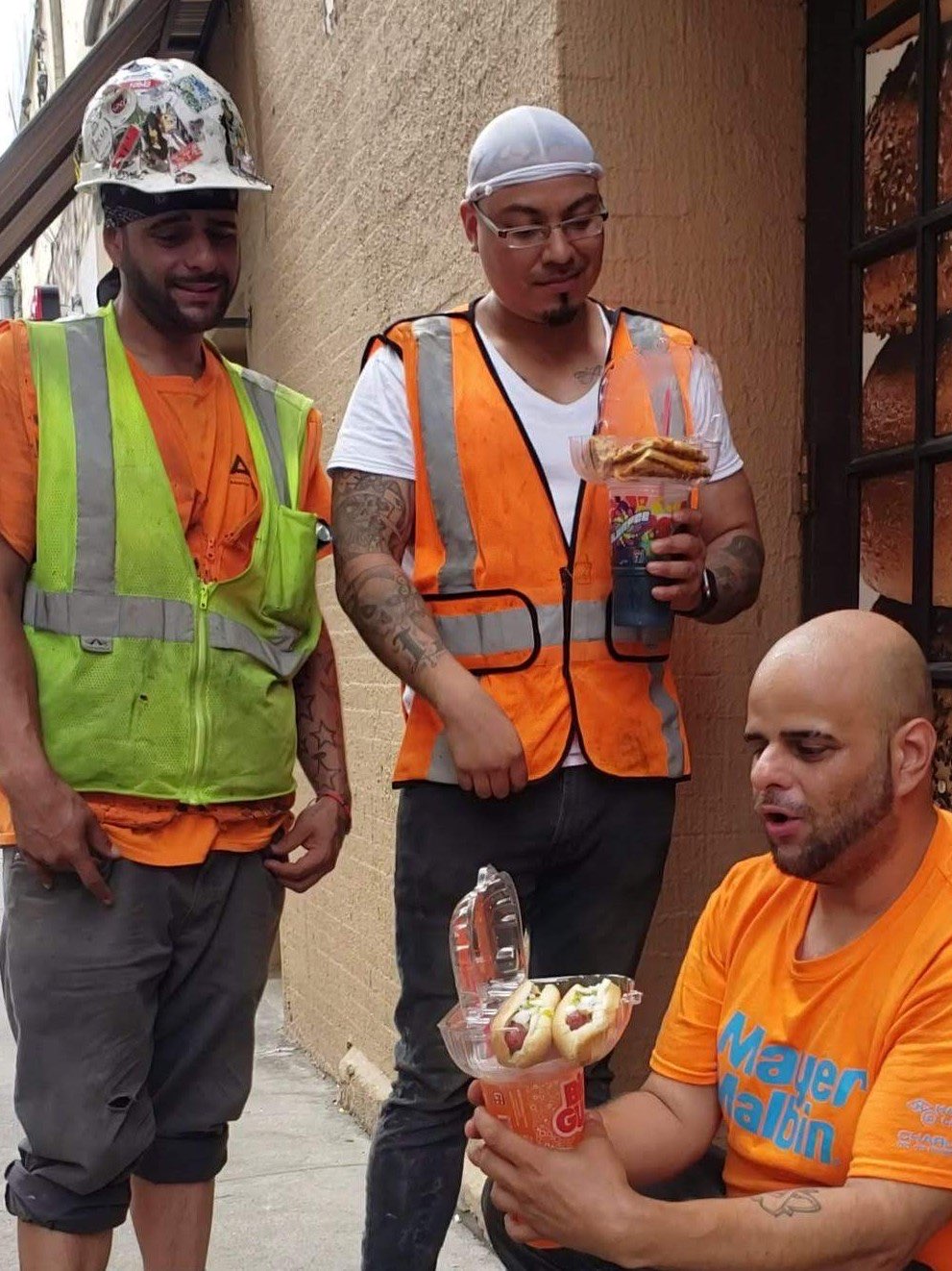 Construction workers with GoLidZ